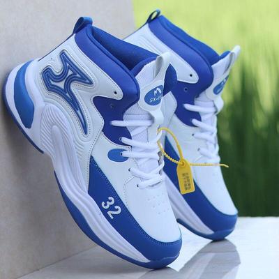 New High -Top Basketball Shoes Men Outdoor Sneakers Men Wear Resistant Air Cushioning Shoes Breathable Sport Shoes Unisex