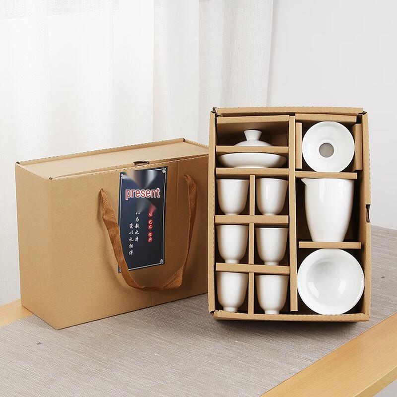 Dehua White Porcelain Kung Fu Tea Set