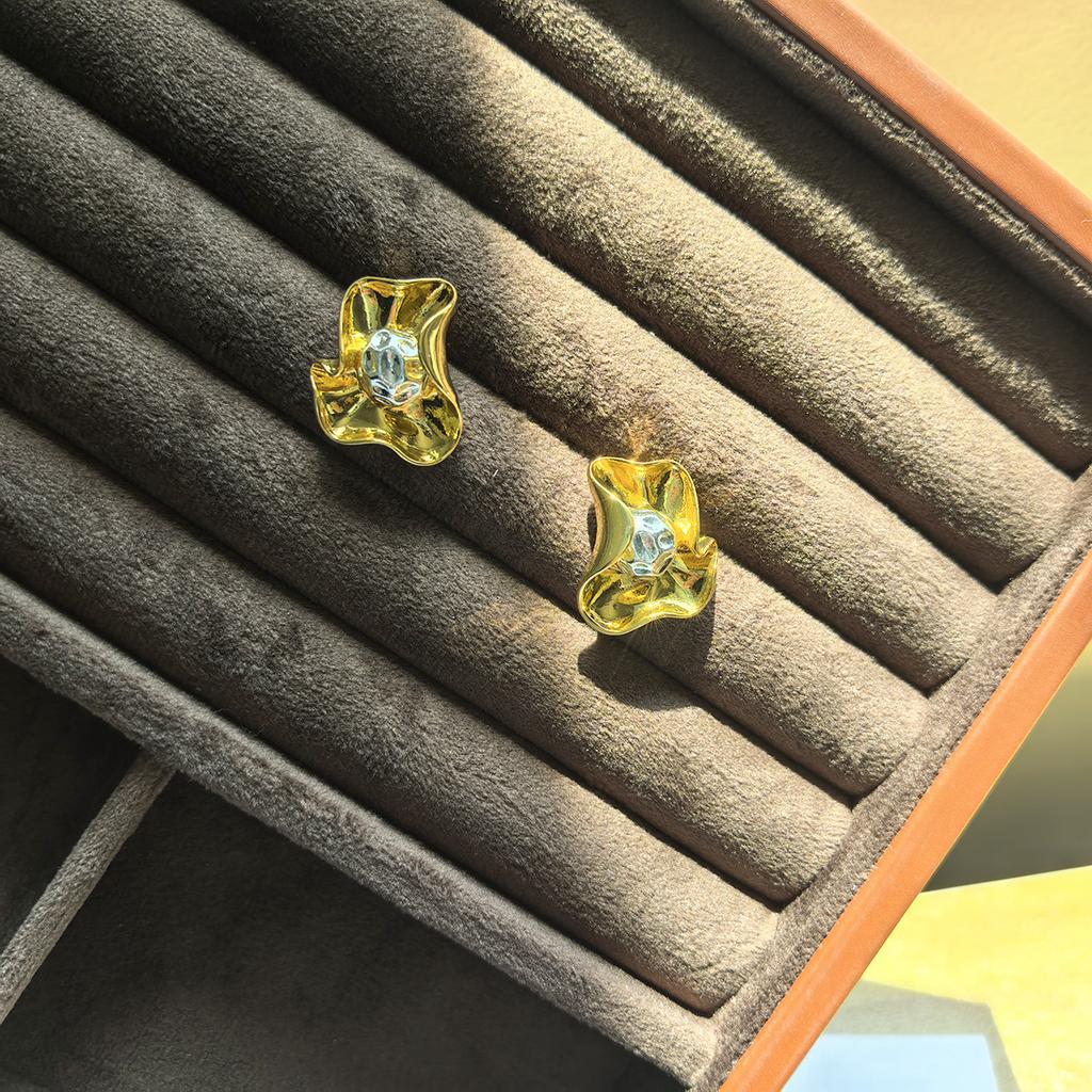 Retro Simple Phoenix Flower Earrings Noble Temperament Niche Design 100% Match Fashion Women's Back-to-school Ambience Trendy Jewelry