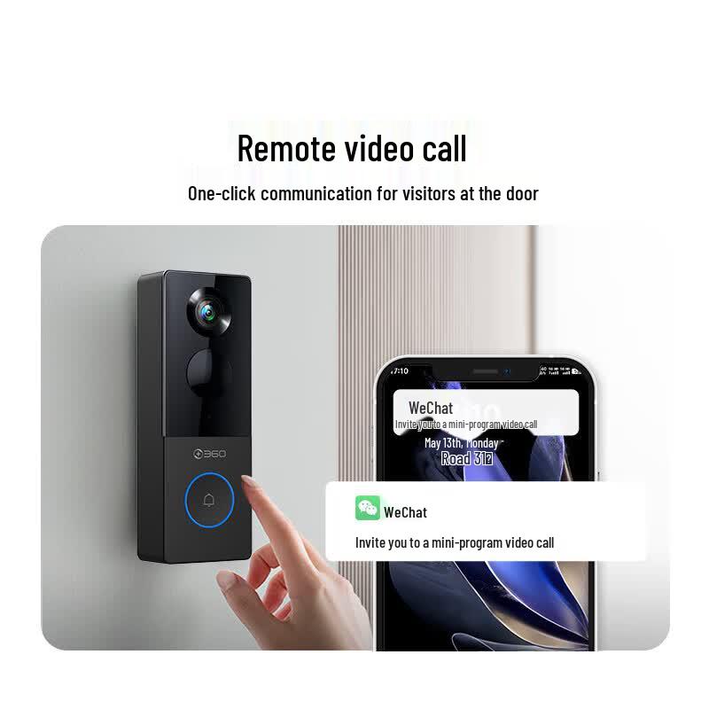 360 Smart Video Doorbell 6 with 3MP HD Camera (CN version)