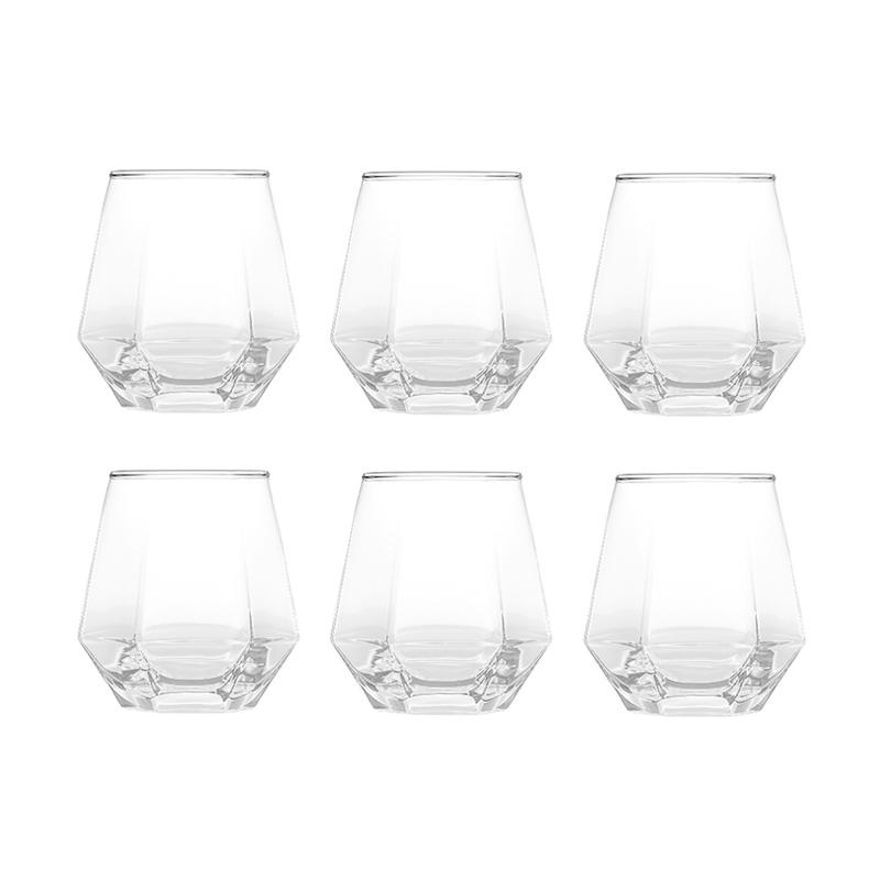 

320ml 6pcs Sets Whiskey Glass Drinkware Luxury Drinking Glasses High End Coffee Latte Mugs Water Bottle Suitable for Gift Giving 320ml 6pcs прозрачный