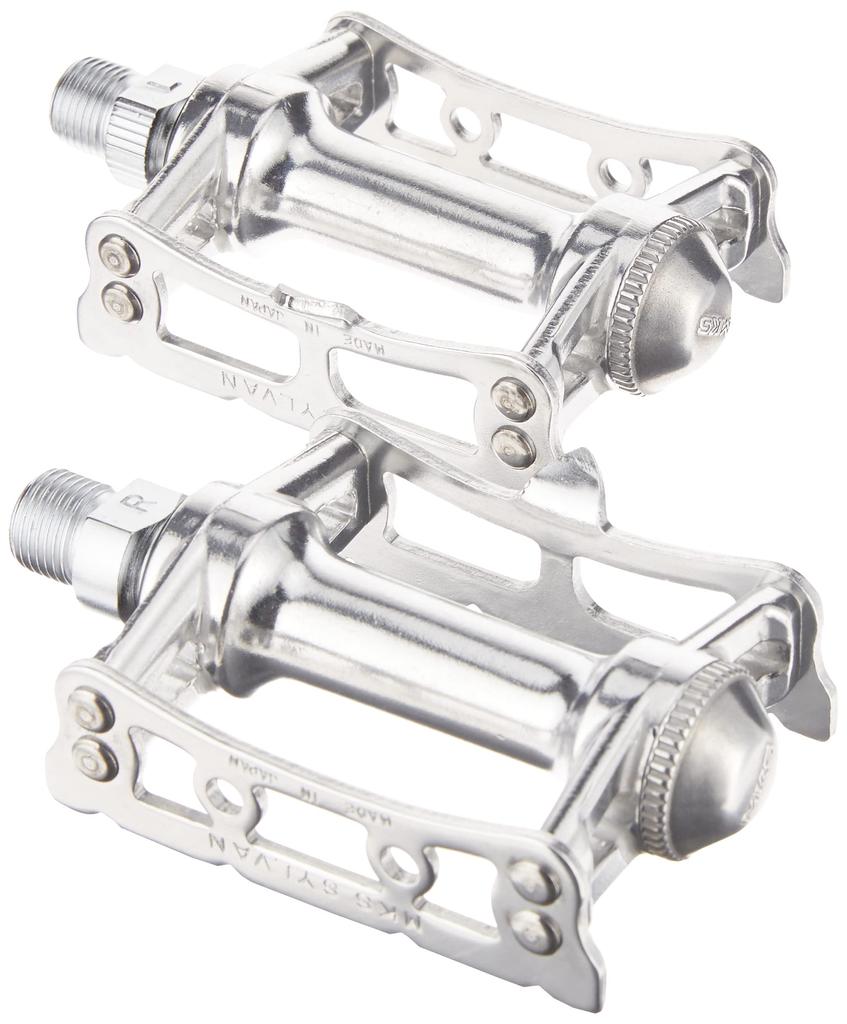 Mikashima Bicycle Pedal SYLVAN TRACK Silver (MKS) (Sylvan Track) [Item]