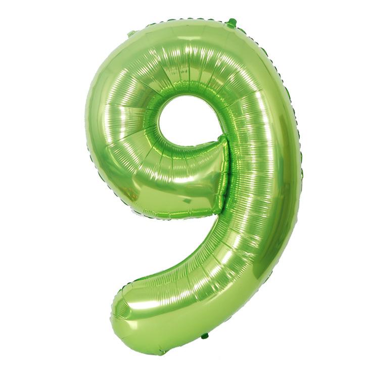 Hot Selling 40 Inch Aluminum Film Balloons Gold Silver Number Balloon for Wedding Party Birthday Decoration