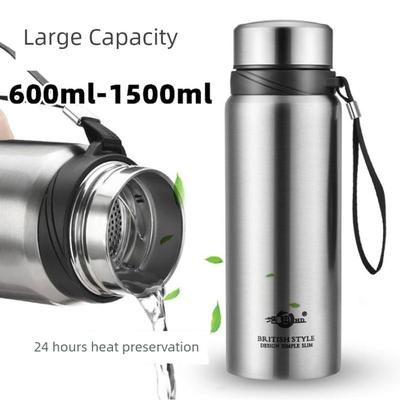 304 Food-Grade Stainless Steel Large-Capacity Thermos Cup for Men and Women, Outdoor Business Travel Portable Cup 3O4