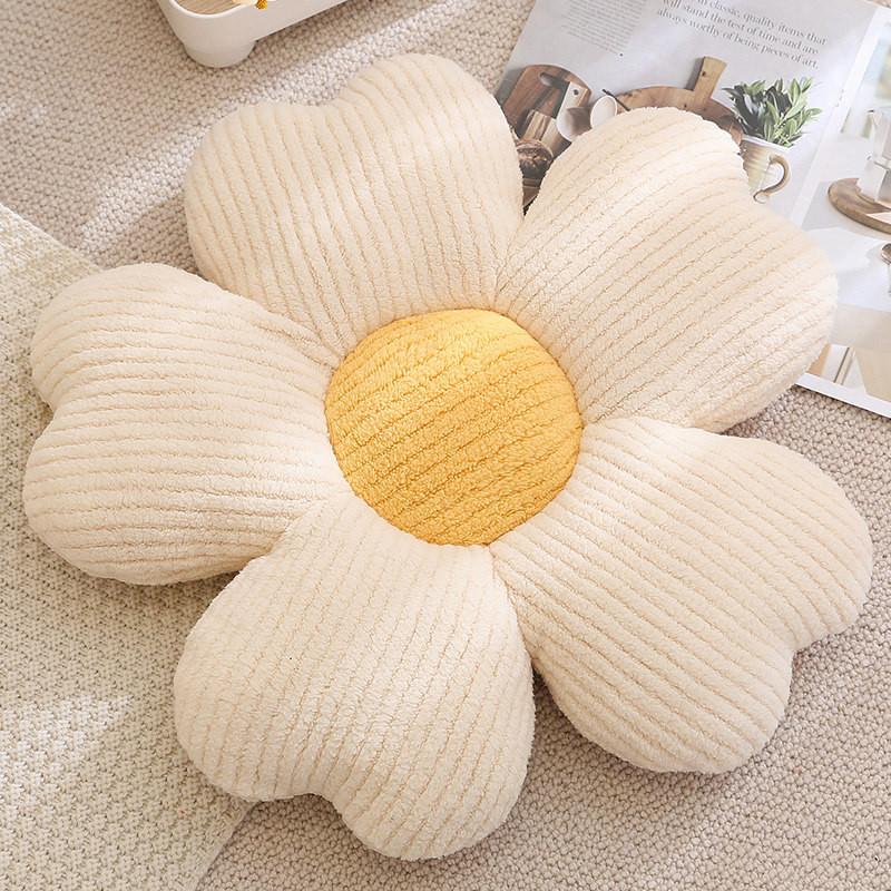 Shaped Flower Simple Plush Cushion With Pp Cotton Material For Home Office Use