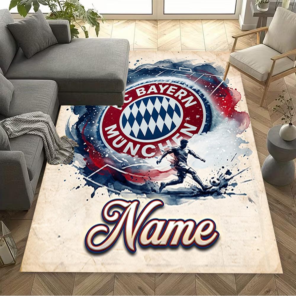 Bayern Munich Soccer Art Carpet Perfect for Entryway Kitchen Decorate Room Outdoor Anti-slip Rug Decorate Offices