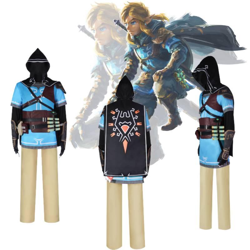 Das Legend Of Zelda Tears Of The Kingdom Link Cosplay Kostüm aus Polyester
