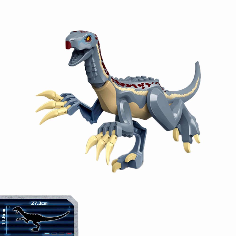 Jurassic Dinosaur Building Blocks Tyrannosaurus Brachiosaurus Velociraptor Triceratops Stegosaurus Model Bricks Toys
