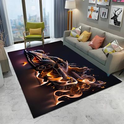 Future Sports Car HD Concept Car Cartoon Carpet Rug for Home Living Room Bedroom Sofa Doormat Decor,kids Non-slip Floor Mat