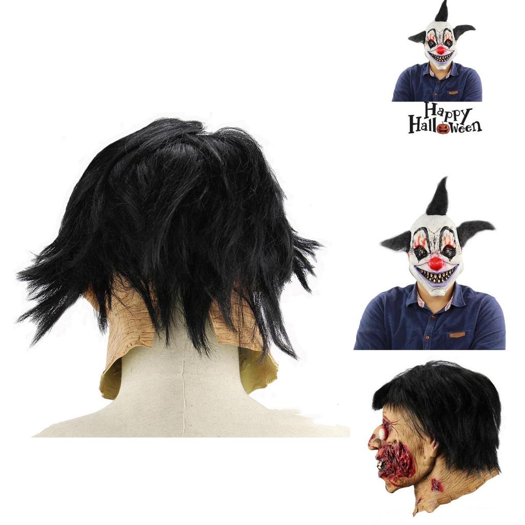 Handcrafted Latex Halloween Mask Joker Mask Bat Clown Mask Demon Clown Mask