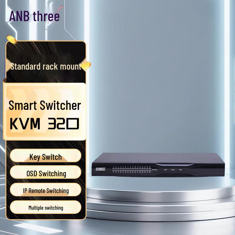 LANBE KVM Switch with IP Remote Access