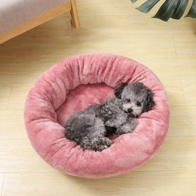 Cuccia per cani domestici Confortevole Ciambella Rotonda Cuccia per cani Ultra Morbida Lavabile Cuscino per cani e gatti Inverno Caldo Casetta per cani Dropshipping