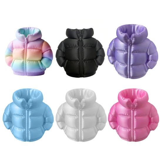 Pencil Case Down Jacket-Shaped Large Capacity Storage Organizer for Makeup Brushes And Stationery