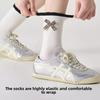 5 Pairs of Cute Spring and Autumn Women's Bow Tied White Lace Mid Calf Socks