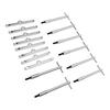 Valve Cover T Bar Bolts Set Chrome Spreader Bar Hold Down Kit Replacement for Chevy SB SBC 265 283 302 305 307 327 350