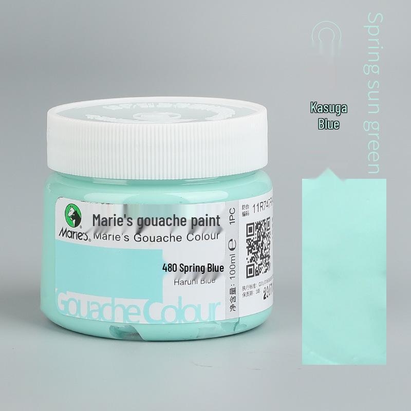 Mali Afwasbare Gouache Verf 100ml - Handgeschilderde Kleuren voor Kinderen en Studenten