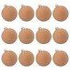 Vibrant 12pcs Flocking Round Decorative Balls for Festive Occasions
