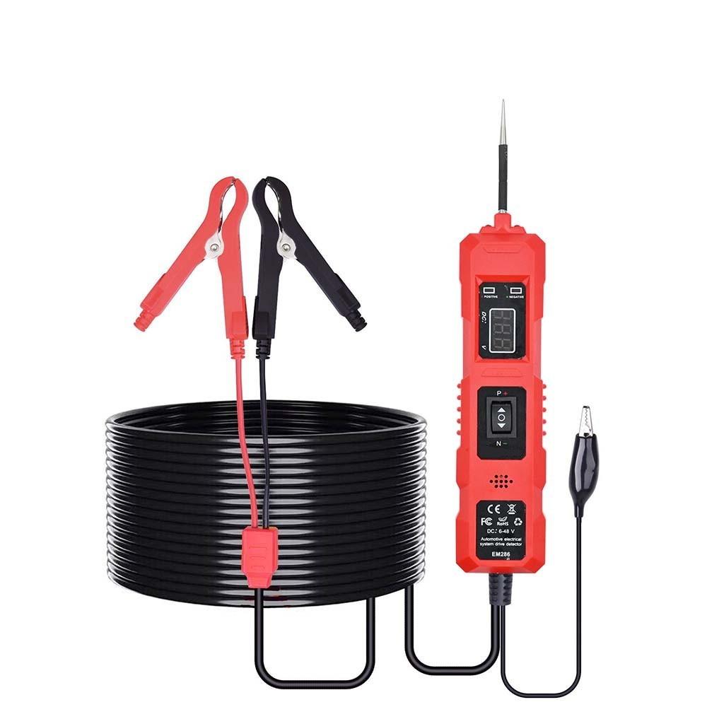 Sonda de Potência Digital Automotiva 6-48V Testador Elétrico de Circuito Dispositivo Sistema