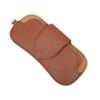PU Leather Sunglasses Storage Bag With Lanyard Solid Color Portable Eyeglasses Pouch Durable Hanging Glasses Holder Cover Bag