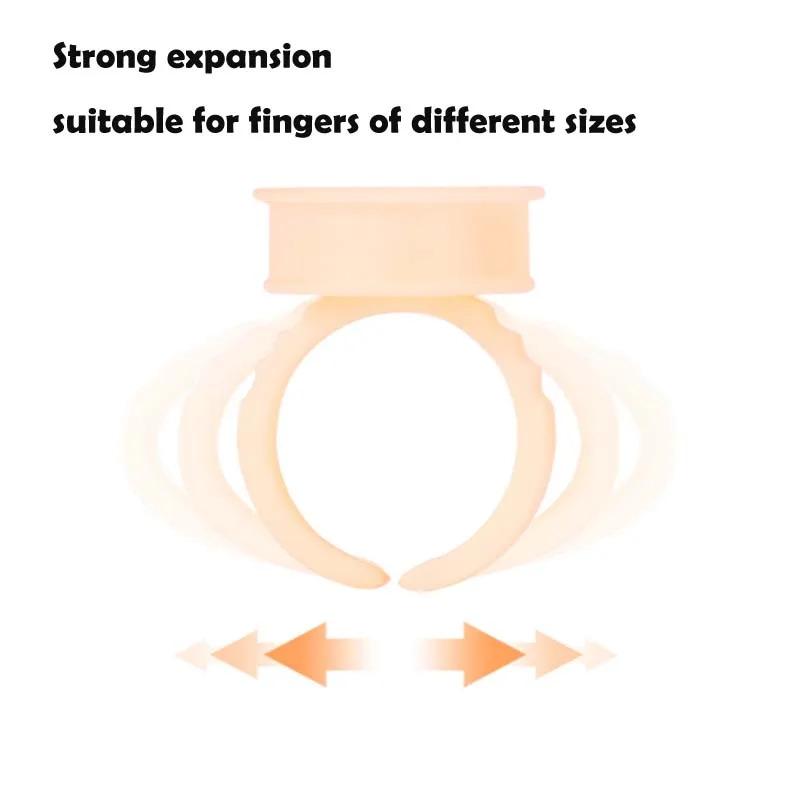 100pc Disposable Permanent Makeup Pigment Ring Cup Silicone Tattoo Ink Ring Holder Ring for Microblading Eyebrow Lip Pigment PMU