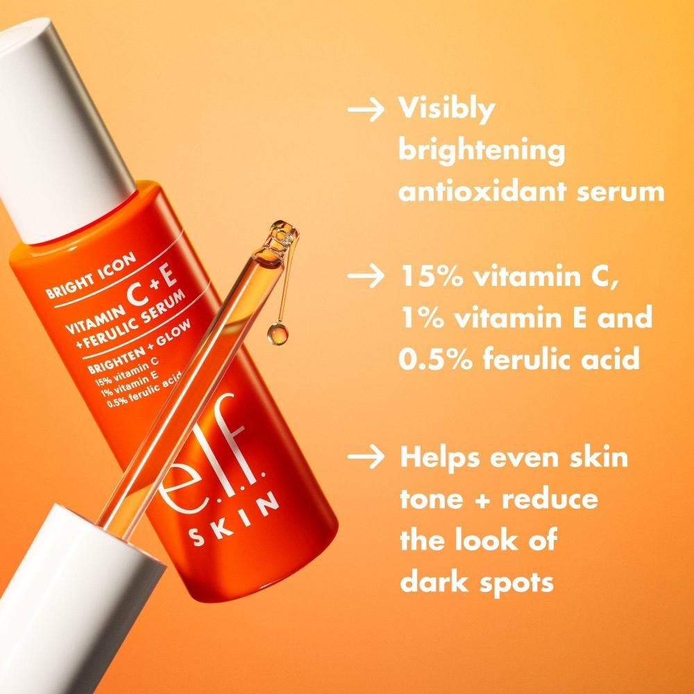 E.l.f. CosmEtiCs Bright ICon Vitamin C + E + fEruliC sErum 1.0 Oz