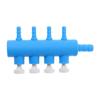 Aquarium Air Control Valves Blue Plastic 2-6 Ways Fish Tank Split-flow Tank Air Pump Accessories