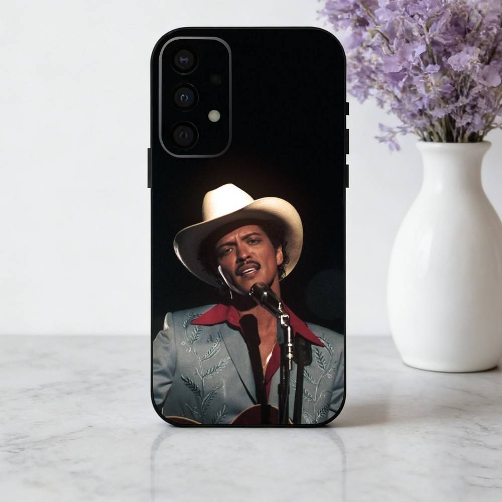 

B-Bruno-O M-MarsS Wallpaper Phone Case For Samsung Galaxy A73,A72,A71,A70,A53,A52,A51,Soft Silicone Black Cover Samsung a11