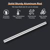 uxcell Aluminum Round Bar, 6061 Aluminum Rod, 12.7mm Diameter, 300mm Length, Lathe Solid Rod, Metal Bar for RC Aircraft Model Cars, DIY Crafts, Pack o