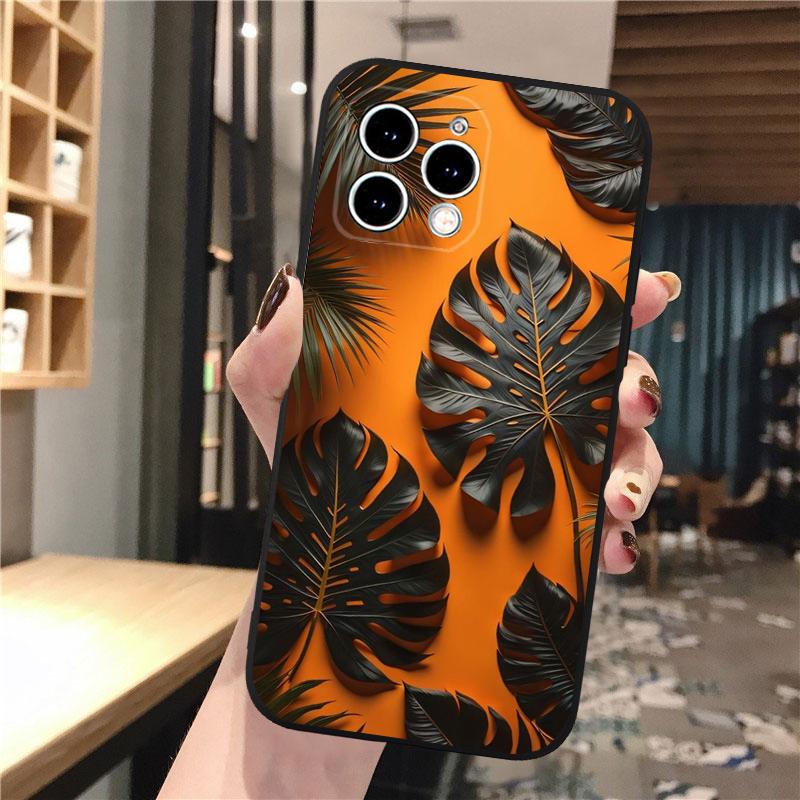 

Чехол для телефона с тропическими листьями и пальмовыми листьями для iPhone Samsung Galaxy Redmi Xiaomi Oppo OnePlus Note SA 7 8 9 10 11 12 13 14 20 21 22 23 53 54 Pro Max Ultra Samsung Galaxy S10 Plus
