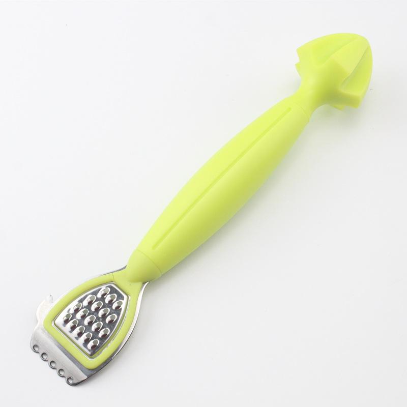1pc Multi-Functional Lemon Zester and Juicer Simple Bottle Opener Stainless Steel Lemon Wedge Zester Kitchen Dual-Head Lemon Press