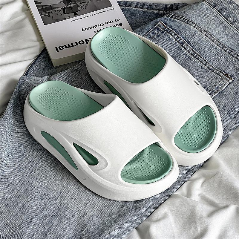 

Women s summer heightened thick bottom non-slip versatile one-word drag casual fashion wear-resistant outsole can be 35-36