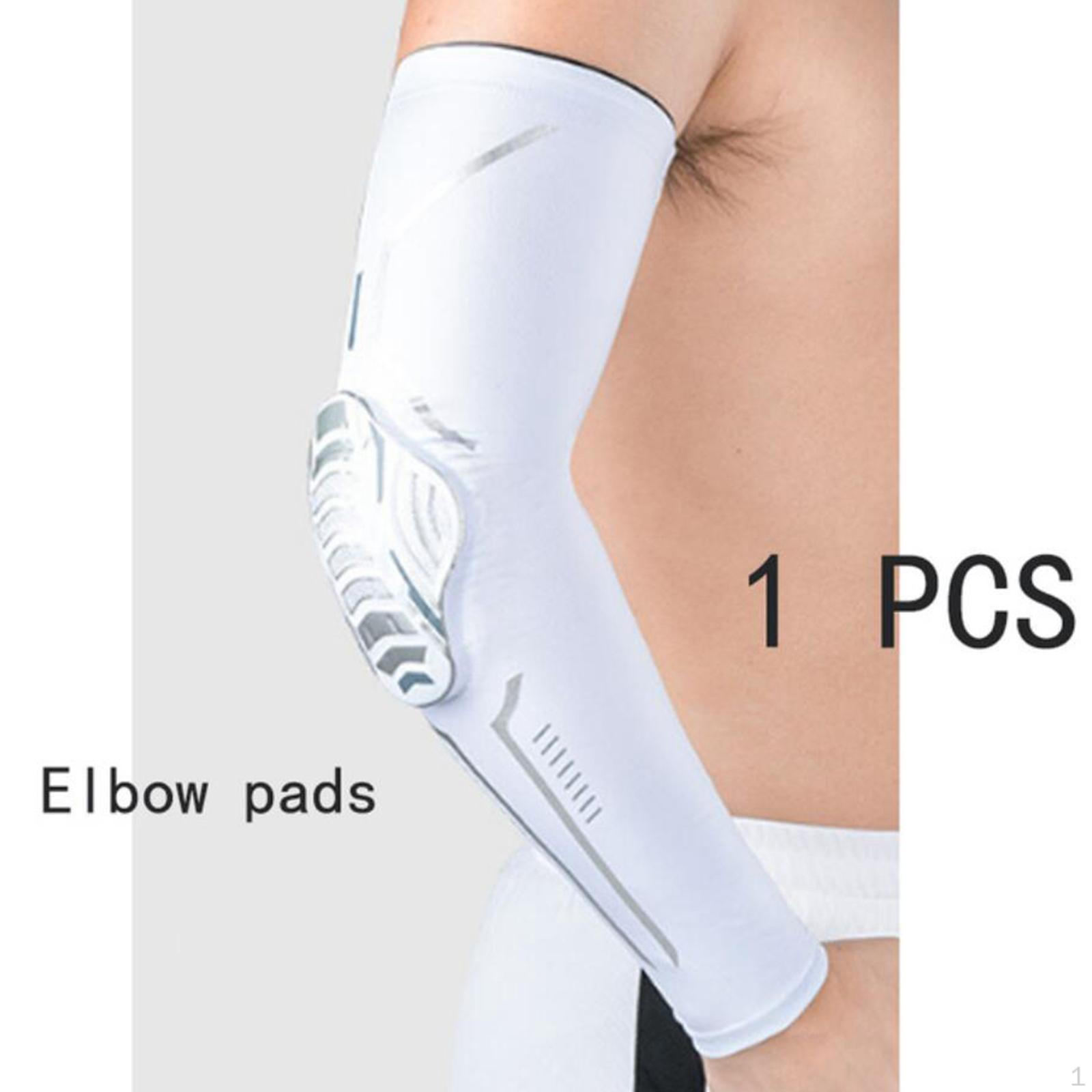 

1Pc Breathable Knee / Elbow Pad Bicycle Basketball Running Skating Support Cycling Quick Drying Elbow White L