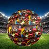 Five Nights at Freddy's Stampa Dimensione 5 Pallone da Calcio, Pallone da Calcio in PU Resistente all'Usura per Allenamento Partite e Pratica Quotidiana, Regalo di Compleanno per Appassionati di Calcio