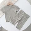 Kids' Summer Airy Pajama Set – Short-Sleeved, Two-Piece Outfit for Boys and Girls, Indoor/Outdoor Wear