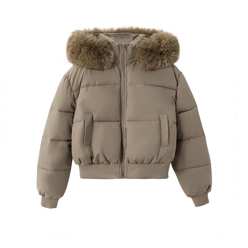 

Ретро Хлеб Одежда Меховой Воротник Капюшон Хлопковая Одежда Куртка Зима Новая Свободная и Тонкая Хлопковая Одежда XXL верблюд