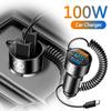 2026 Hot Interior Stickers Car Interior 3 In 1 Fast Charger USB Data Cable Accessories For Lexus ES RX NX LS UX LM LX GX LC RZ I
