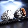 Onlysda Retro Ancient Middle East Arabic Style Stone Titanium Steel Ring Jewelry for Men Party Gifts Drop Shipping OSR298