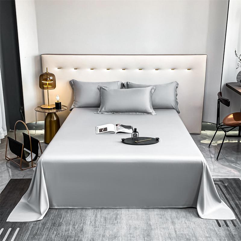Nové bavlněné prostěradlo s hustotou 100 vláken, jednobarevné, s vysokým počtem vláken, husté, celobavlněné, lehce luxusní prostěradlo, studentská kolej, jednolůžkové, dvoulůžkové, sada