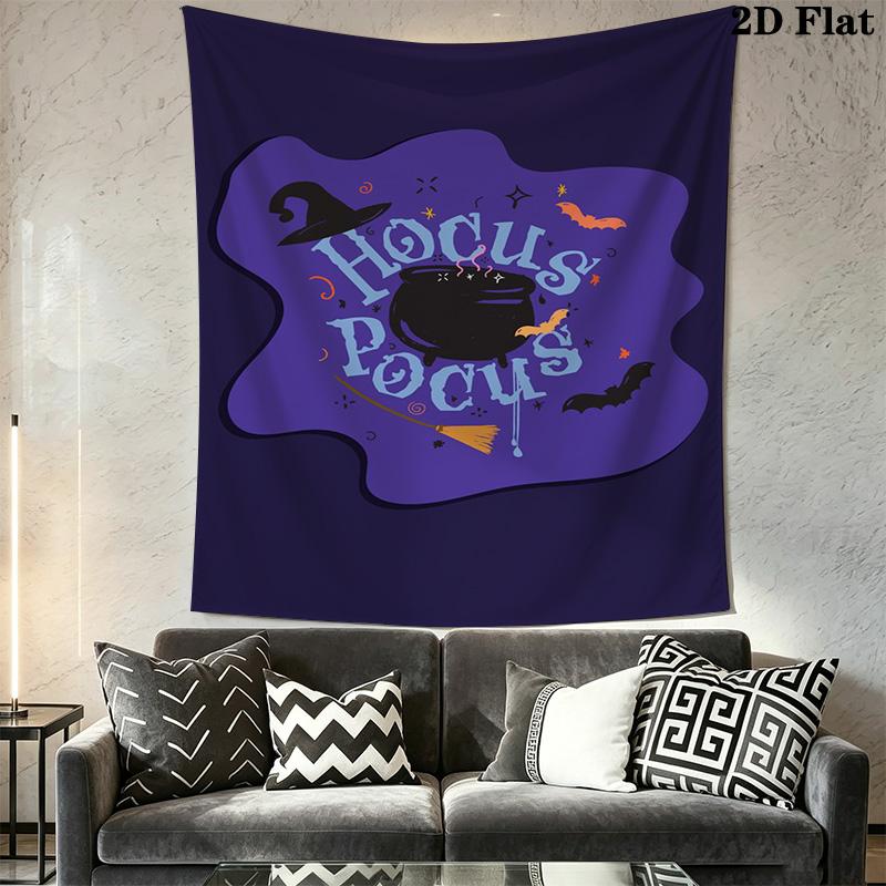 Hocus Pocus Spellbook Tapestry Wallmounted Fashion Print Homestay Soft Decoration Tapestry Wall Decoration Wall Covering Decoration