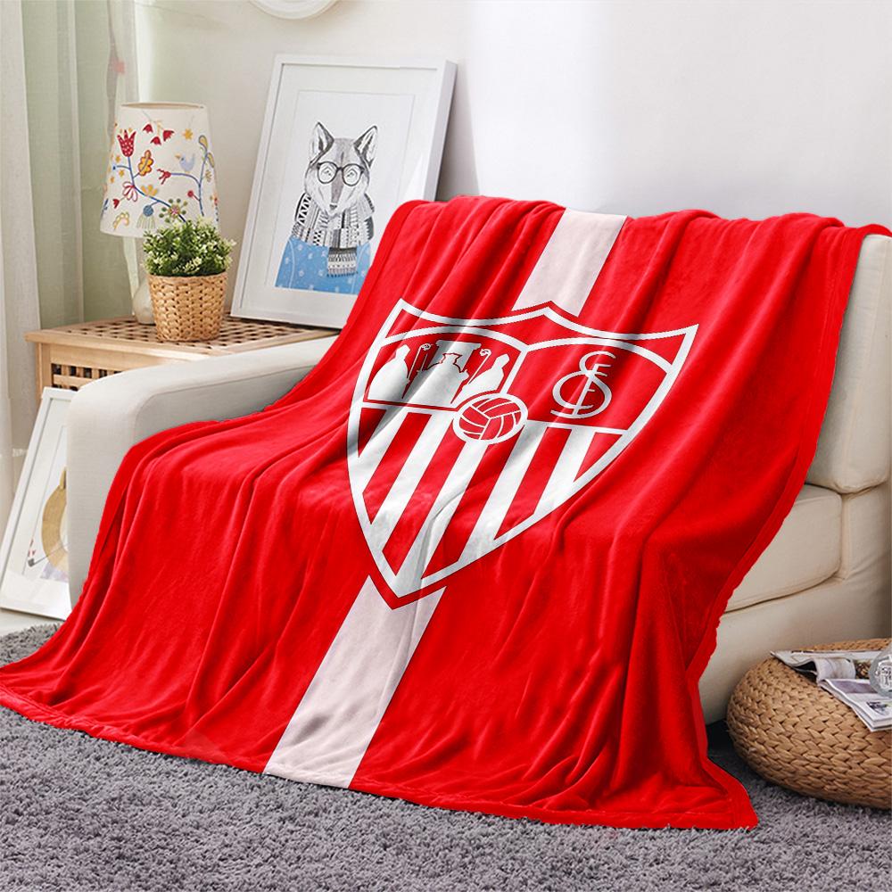 Sevilla FC Flannel Blanket, High Quality Comfortable for All Seasons, Home Decor, Warmth and Comfort