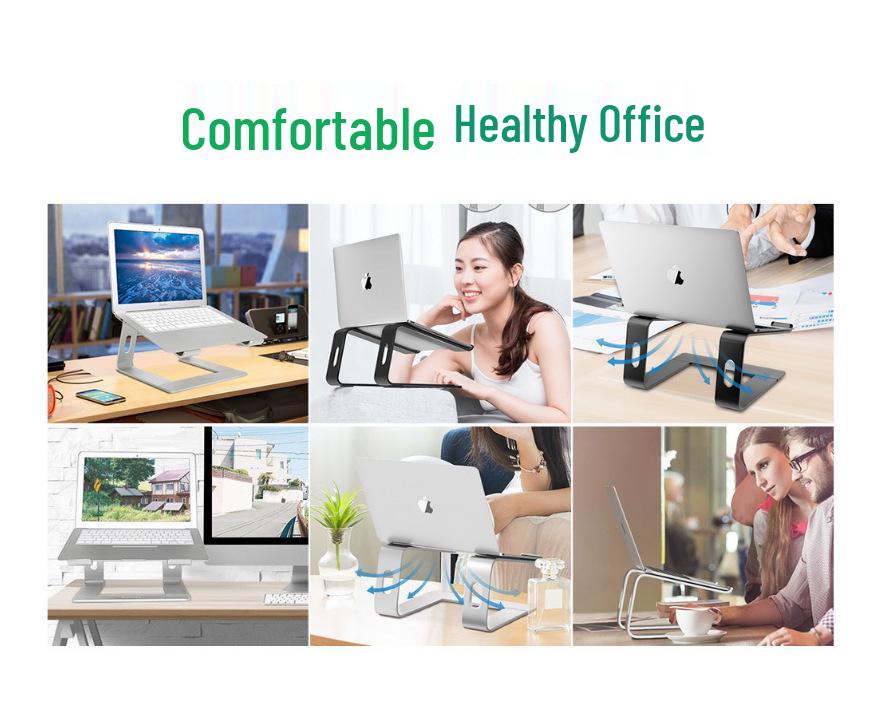 Portable Aluminum Laptop Stand with Heat Dissipation for Desk