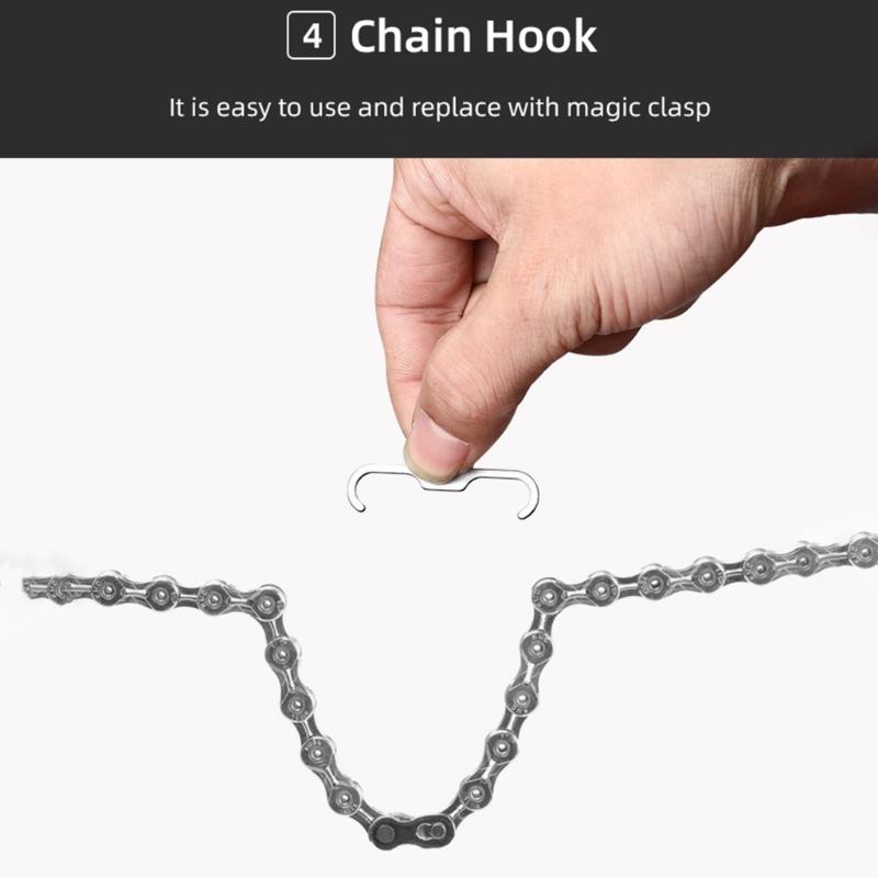 Portable Bike Chain Repair Tool Bicycles Chain Hook and Tire Levers Combo Tool