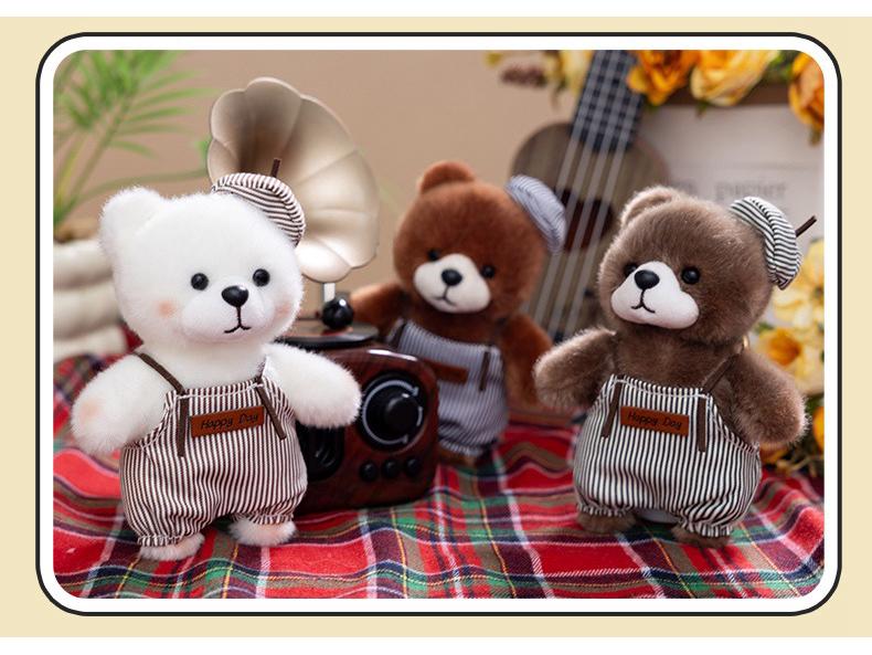 2026 Painter Bear Plush Keychain - Cute Mini Bear Pendant Toy Gift