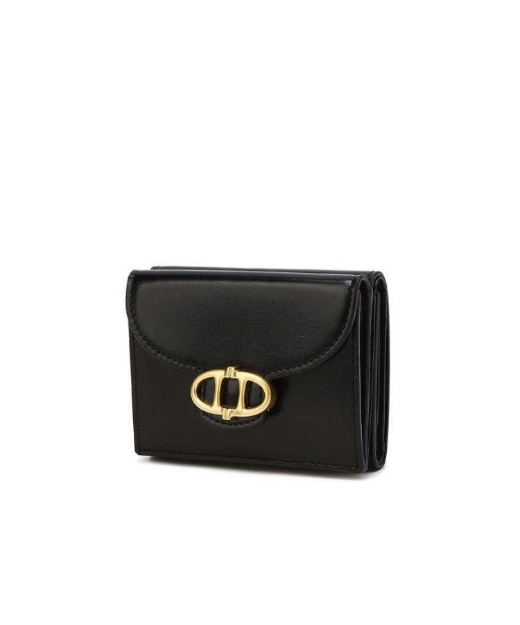 Athe Vanessabruno Black Bottalato 3-Fold Bill Wallet Aaho6F327Bk