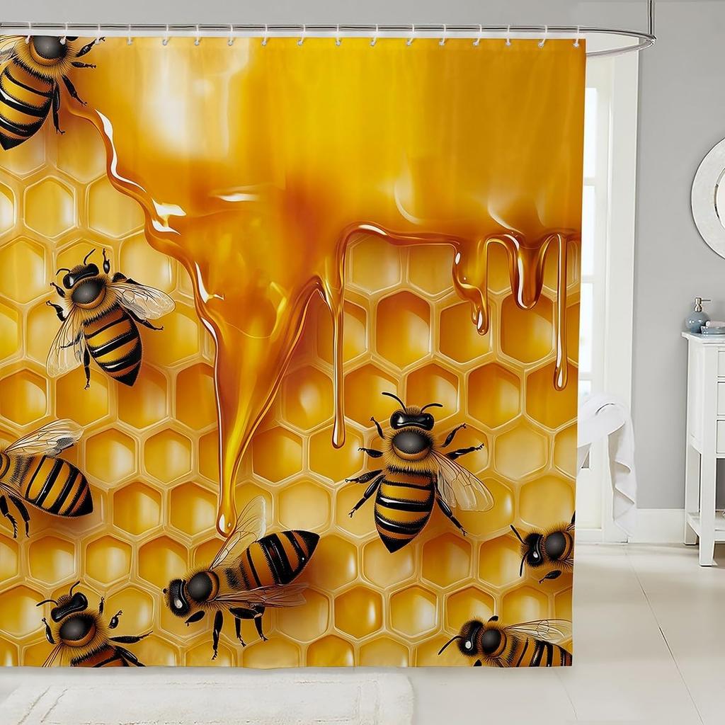 Urocza zasłona prysznicowa dla świnki morskiej do kabin prysznicowych i wanien Łazienkowych Kreskówka Urocze Zwierzątko Zasłona do Wanny Wystrój Pomieszczenia - Motyw Zwierzęcy