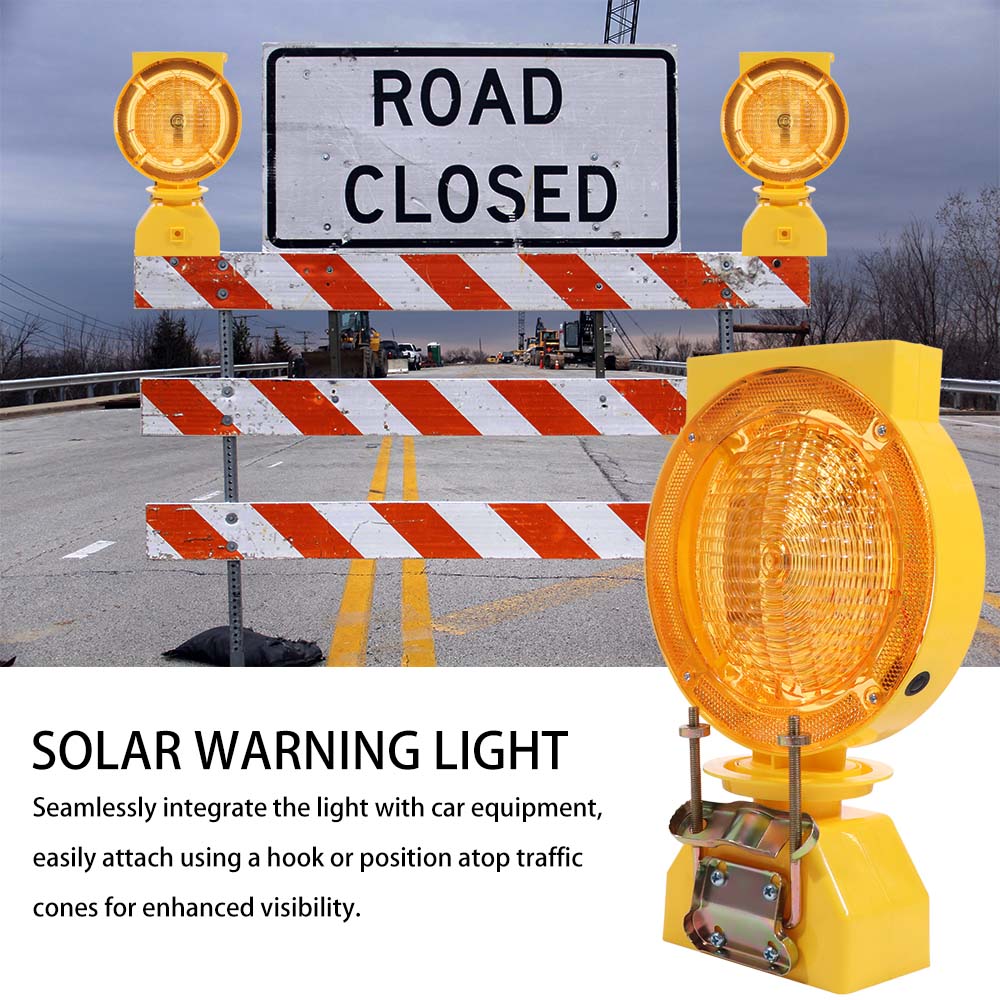 High Brightness LED Solar Industrial Warning Lights Solar Barricade Warning Light  Outdoor