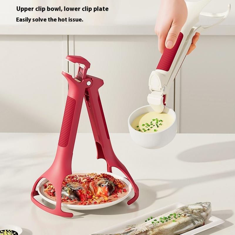 Anti-Scald Clip Anti Scald Plate Bowl Dish Pot Holder Anti Scalding Cookware Anti- Clip Lifter Kitchen Accessories Gadget