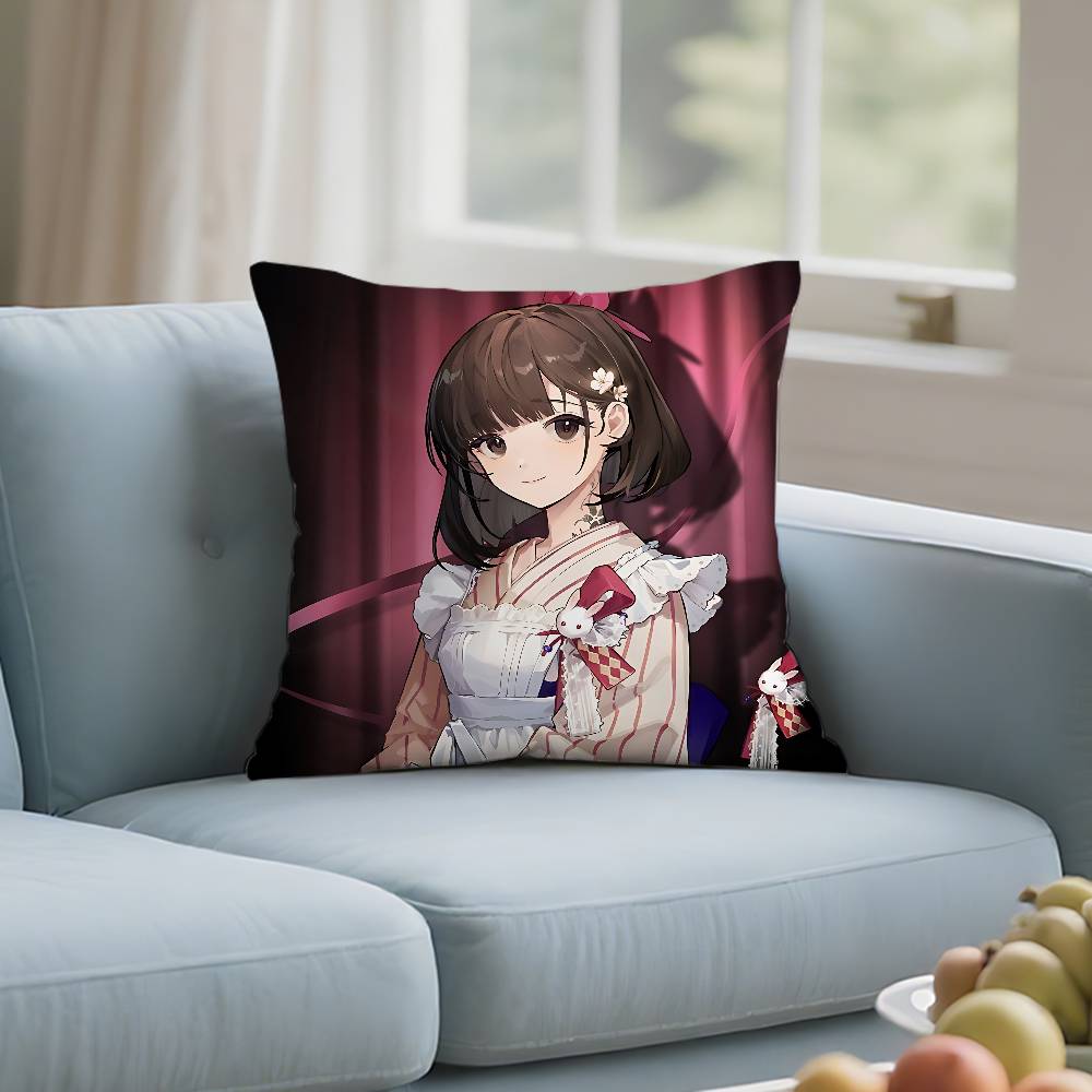 R-Reverse1999 Anime Pillow Case Cushion Cover Soft Cute Throw Pillow Case For Car Sofa Pillowcase Polyester With Zipper