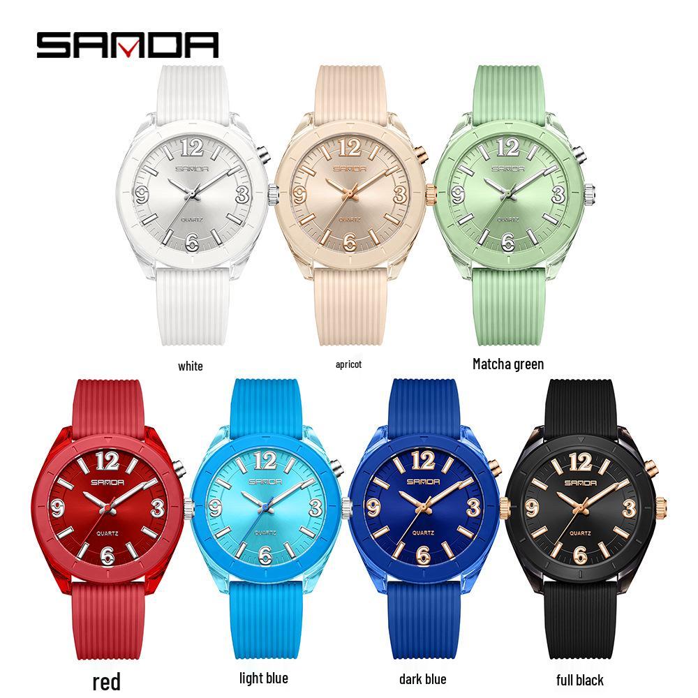 Sanda Silent Quartz Waterproof Luminous Watch for Middle School Students