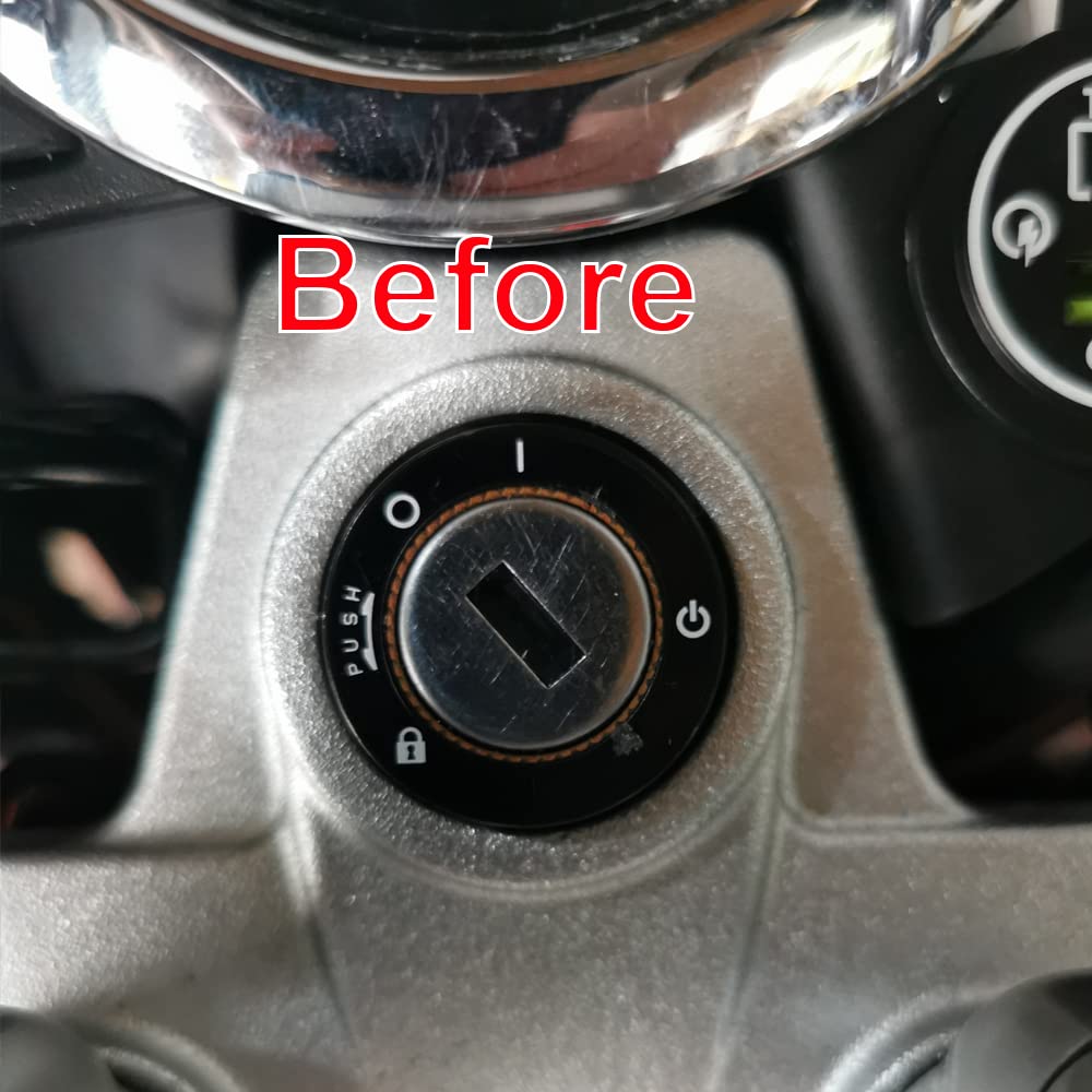 Red Color Aluminum Ignition Switch Key Hole Cover Ring Cap Compatible with Honda Monkey 125 Z125 / CT125 Trail 125 Hunter Cub All Models
